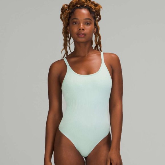 Lululemon Ebb to Street Bodysuit *Light Support, B/C Cups Delicate Mint Size 6 - Picture 1 of 9